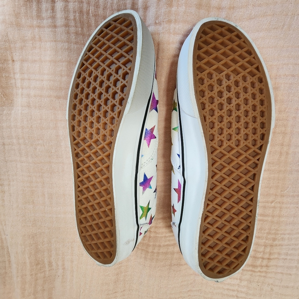 Vans Metallic Rainbow Stars - Missy Size 5.5 Women's 7 EUR 37 - Picture 4 of 10